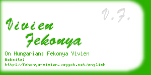 vivien fekonya business card